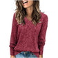 🍂Autumn Hot Sale 50% OFF🔥Women's V Neck Long Sleeve Solid Sweater