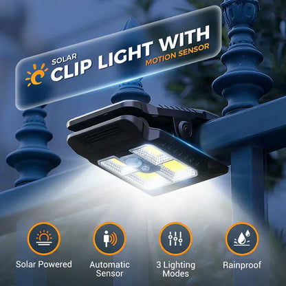 🔥 BUY 2 GET 1 FREE☀️LAST DAY PROMOTION - 50%OFF 🔥 Solar Clip Light With Motion Sensor🏡