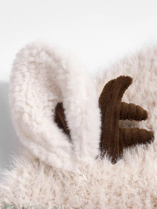 🔥Christmas Sale 50% OFF!!🔥 Top Choice for Christmas Gifts! 🦌 Creative Antler Hat & Bag 2-in-1 – Practical and Adorable 🎄