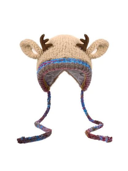 🔥Christmas Sale 50% OFF!!🔥 Top Choice for Christmas Gifts! 🦌 Creative Antler Hat & Bag 2-in-1 – Practical and Adorable 🎄