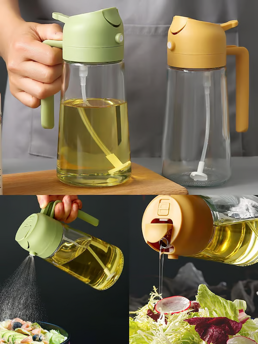 🔥LAST DAY SALE 50% OFF💕 2-in-1 Glass Oil Sprayer & Dispenser – Perfect for Healthy Cooking & Meal Prep! 🥗🍳