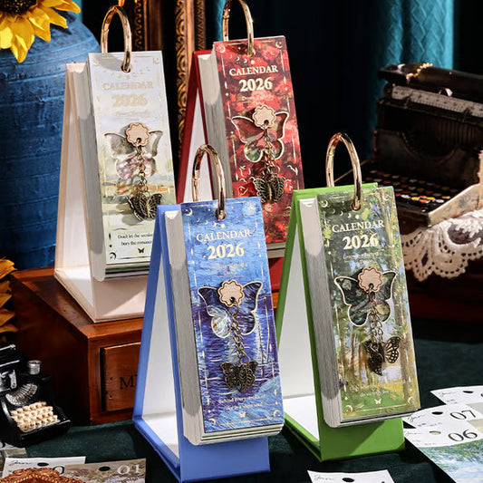 🔥 LAST DAY PROMOTION - 50%OFF 🎨 2026 Vintage European Style Oil Painting Flip Calendar