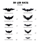 🔥 Last Day Promotion 50%OFF 🔥 🦇Halloween 3D Lighted Bats