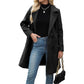 🔥 LAST DAY PROMOTION - 50%OFF 🧥High-quality women's clothing-Elegant Black Double-Breasted Coat: Comfortable Fit & Timeless Style