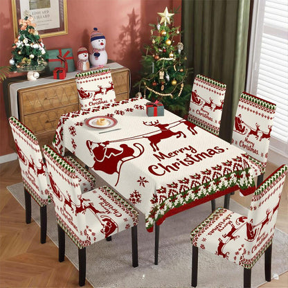 🔥 LAST DAY PROMOTION - 50%OFF 🔥  Start preparing now-Up to 50% OFF 🎄Joyful Festive Classic Christmas Tablecloth