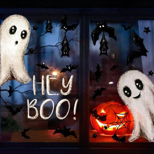 🔥 LAST DAY PROMOTION - 50%OFF 🔥  Cute & Fun Halloween Ghost Static Window Cling