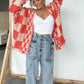 ❄️LAST DAY PROMOTION - 50%OFF 💖 Women's Checkered Open Front Cardigan