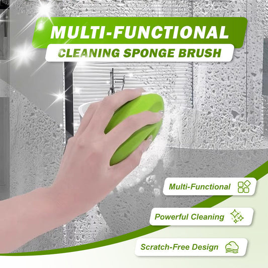 🧽LAST DAY SALE 50% OFF🔥  Bathroom Multi-Purpose Limescale Cleaning Sponge Brush