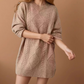 💖LAST DAY PROMOTION - 50%OFF 💖 Trendy Cable-Knit Loose-Fit Sweater Dress
