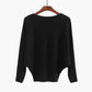 💖LAST DAY PROMOTION - 50%OFF 💖 Women's Boat Neck Dolman Sleeve Ribbed Knitted Sweaters