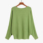 💖LAST DAY PROMOTION - 50%OFF 💖 Women's Boat Neck Dolman Sleeve Ribbed Knitted Sweaters