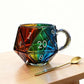 🔥LAST DAY SALE 50% OFF🔥 Rainbow Glass D20 Dice Mug with Handle