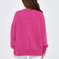 💖LAST DAY PROMOTION - 50%OFF 💖 Versatile Women's Round-Neck Sweatshirt: Loose Fit & Side Slits