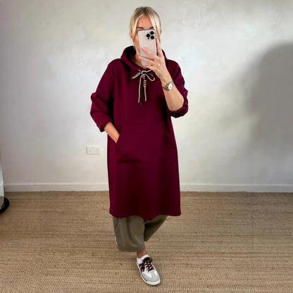 💖LAST DAY PROMOTION - 50%OFF 💖Women's Oversized Long Hoodie Dress with Pockets