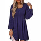 💖LAST DAY PROMOTION - 50%OFF 💖 Women's Solid Color Lantern Sleeves Midi Dress