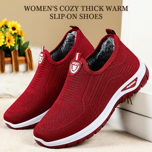 🔥LAST DAY SALE 50% OFF🔥Women's Cozy Thick Warm Slip-on Shoes