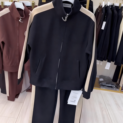 💖LAST DAY PROMOTION - 50%OFF 💖Women's Solid Color Zip Up Sports Suit