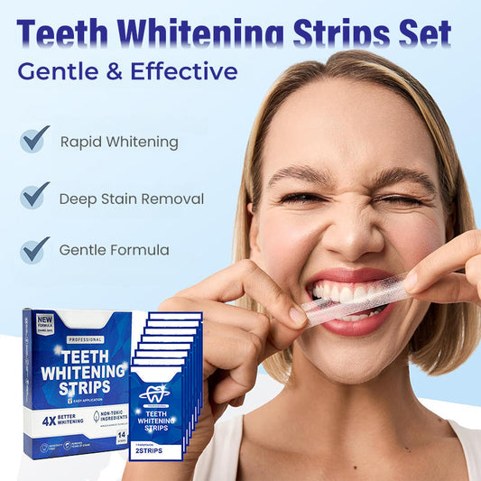 🔥LAST DAY SALE 50% OFF🔥Gentle & Effective Teeth Whitening Strips Set
