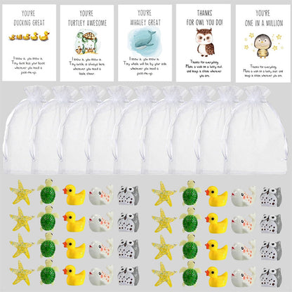 🔥LAST DAY SALE 50% OFF🔥 Animal Pun Note Cards 25-Piece Set