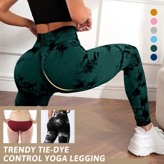 💖LAST DAY PROMOTION - 50%OFF 💖 Women's Trendy Tie-Dye Tummy Control Yoga Legging