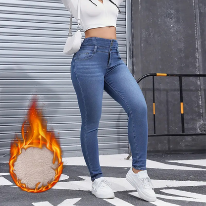 💖LAST DAY PROMOTION - 50%OFF 💖 Women's Warm Casual Fashion Jeans