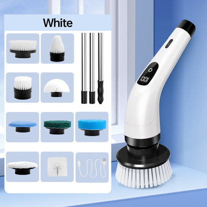 🧽 9 brush heads for every corner of your home🔥9-IN-1 Electric Cleaning Brush