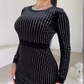 💖LAST DAY PROMOTION - 50%OFF 💖 Women's Sparkling Long Sleeve Bodycon Dress
