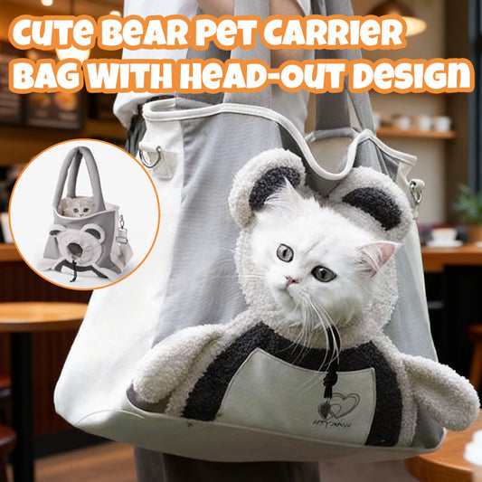 🔥LAST DAY PROMOTION - 50%OFF 🔥 Cute Bear Pet Carrier Bag With Head-Out Design