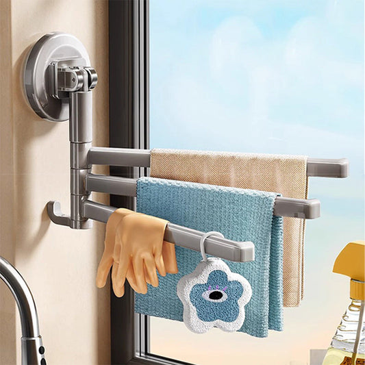 🔥 Free Shipping LAST DAY PROMOTION - 50%OFF 🔥 180° Rotating Suction Cup Towel Rack 