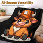 🎁Christmas Sale 49% OFF🎅✨Soft & Cozy Cartoon Cow Blanket