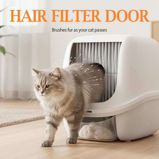 ⏳Limited-time 50% off🔥 Cat Litter Box Hair Filter Door