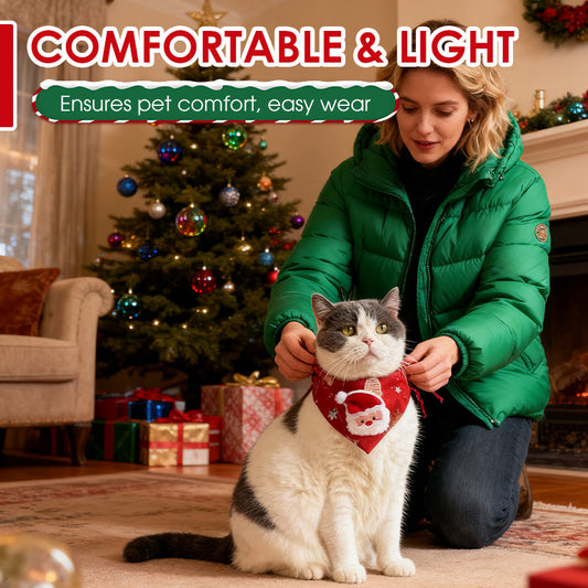 🔥Christmas Sale 50% OFF!!🔥 Christmas Pet Triangle Bandana