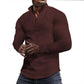 🔥Christmas Sale 50% OFF!!🔥 Men's Stand Collar Half-Zip Long Sleeve Sweatshirt