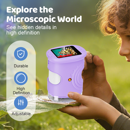🔥LIMITED SALE 50% OFF🔥Handheld Pocket Microscope for Kids