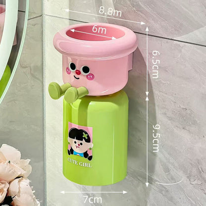 🔥Christmas Sale 50% OFF!!🔥 Adhesive Toothbrush Holder with Magnetic Cup