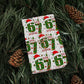 🎅Christmas Special Price ￡9.99!🎅Funny Christmas Number Pattern Wrapping Paper